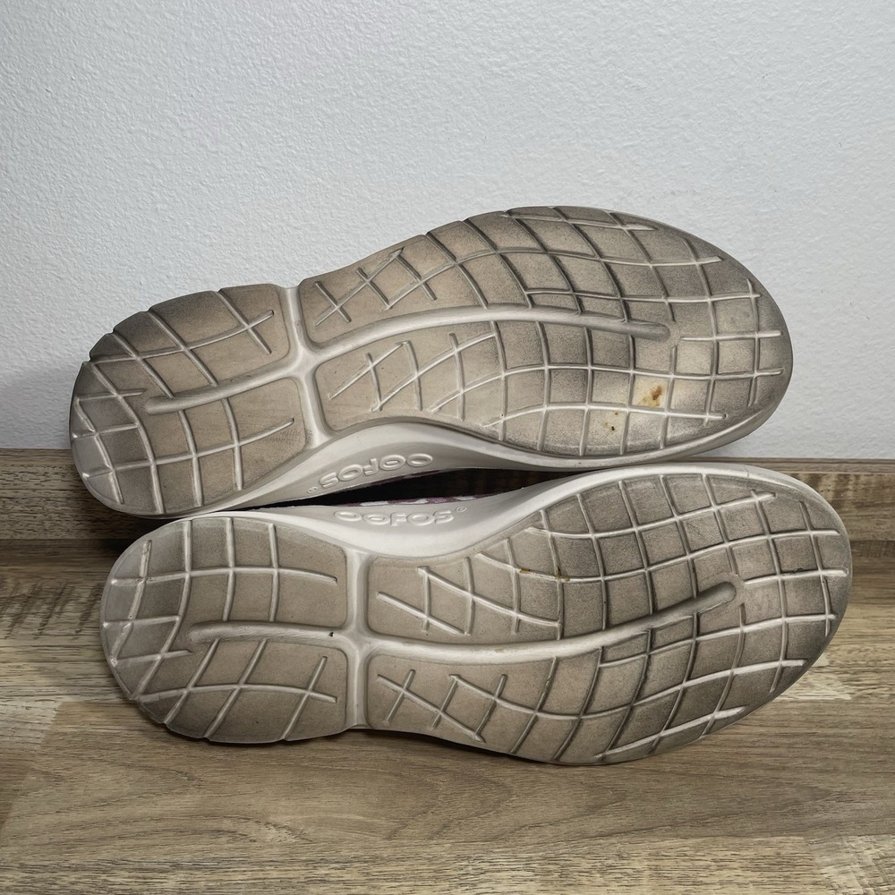 Oofos Oomg Eezee Low Slip-On Comfort Shoe Womens 10 Pink‎ Cream Cheetah Print - Picture 8 of 8